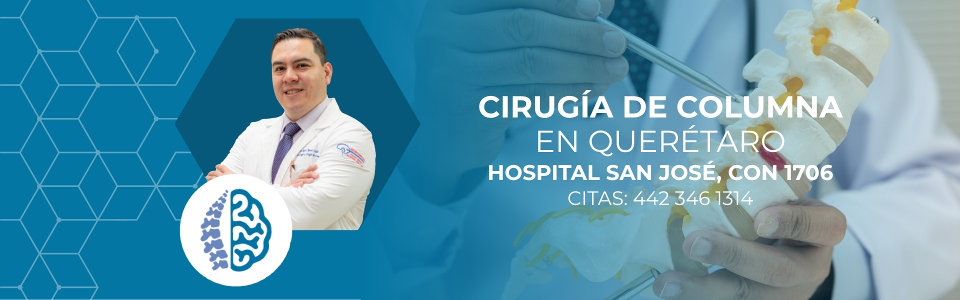 Médico especialista en Cirugía de columna y neurología