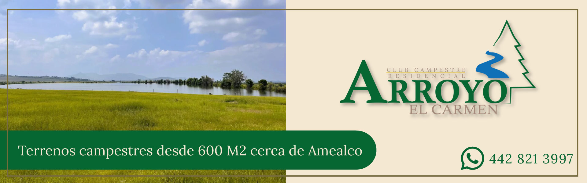 Venta de Terrenos en Amealco | Arroyo El Carmen